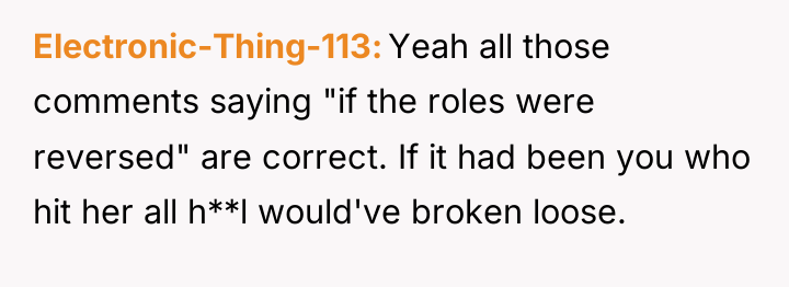 Electronic-Thing-113 Yeah all those comments saying "if the roles were...