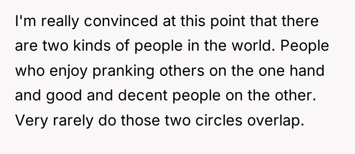 I'm really convinced at this point that there are two...
