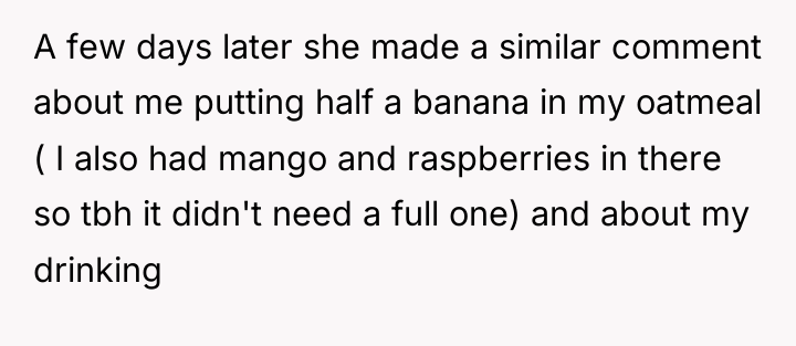A few days later she made a similar comment about...