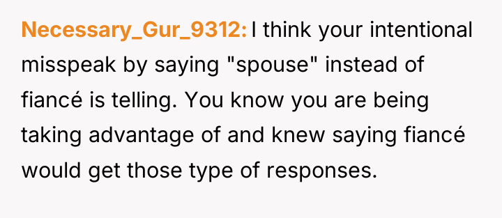 Necessary_Gur_9312 I think your intentional misspeak by saying "spouse" instead...