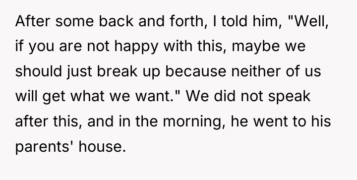 After some back and forth, I told him, "Well, if...
