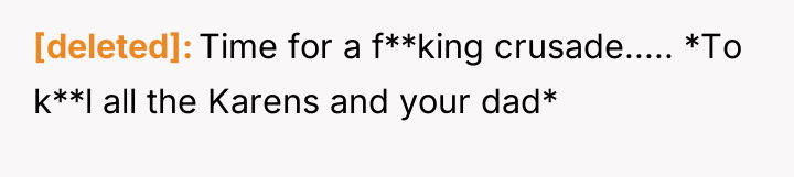 [deleted] Time for a f**king crusade..... *To k**l all the...