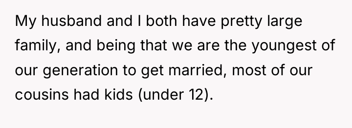 My husband and I both have pretty large family, and...