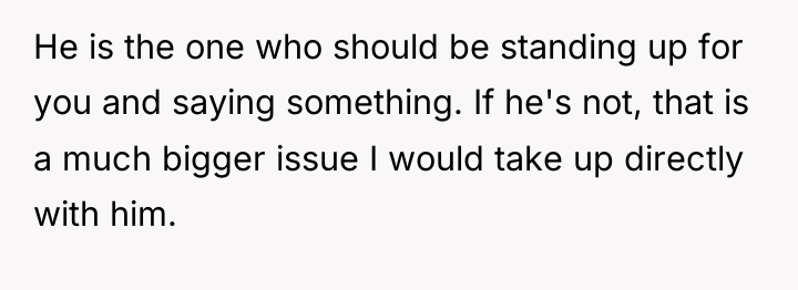 He is the one who should be standing up for...