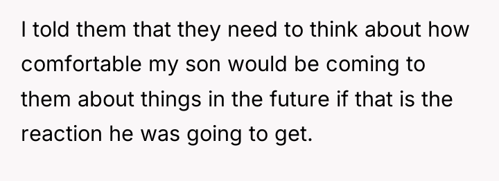 I told them that they need to think about how...