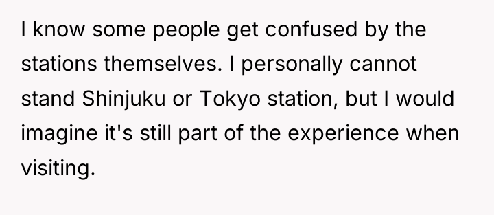 I know some people get confused by the stations themselves....