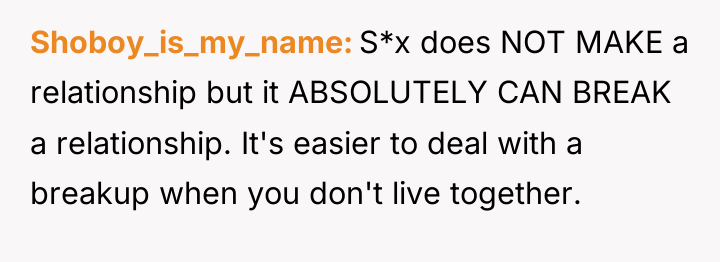 Shoboy_is_my_name S*x does NOT MAKE a relationship but it ABSOLUTELY...