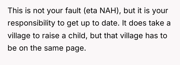 This is not your fault (eta NAH), but it is...