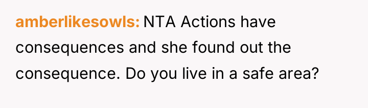 amberlikesowls NTA Actions have consequences and she found out the...
