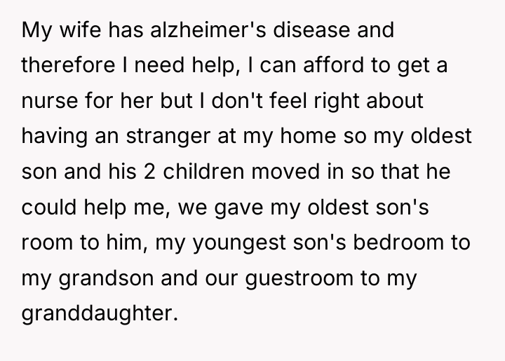 My wife has alzheimer's disease and therefore I need help,...