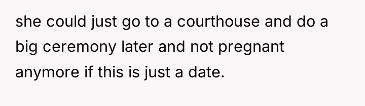 she could just go to a courthouse and do a...