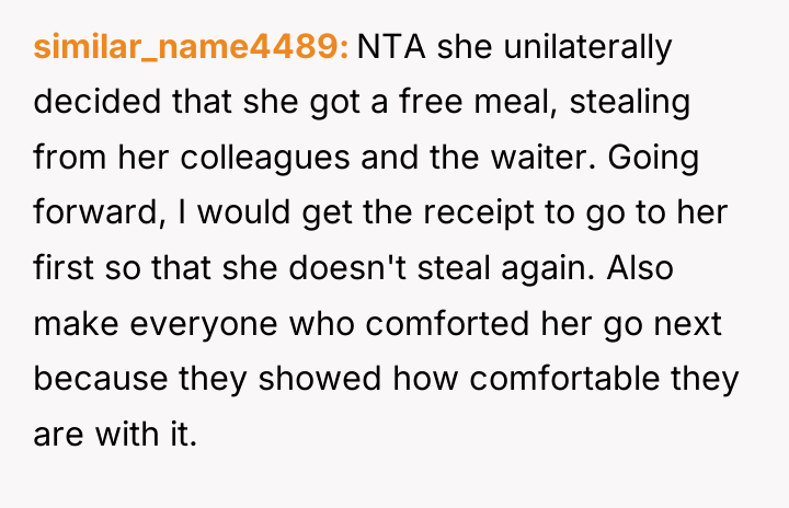 similar_name4489 NTA she unilaterally decided that she got a free...