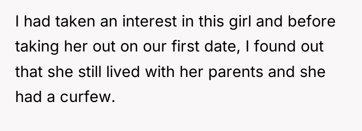 I had taken an interest in this girl and before...