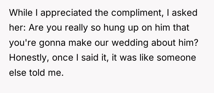 While I appreciated the compliment, I asked her: Are you...