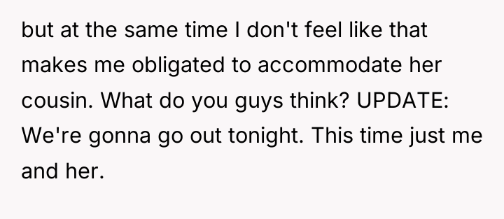 but at the same time I don't feel like that...