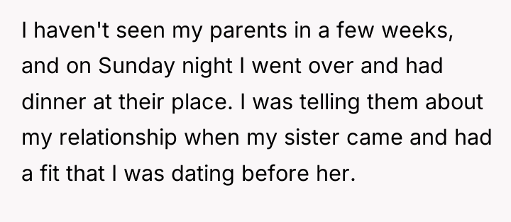 I haven't seen my parents in a few weeks, and...