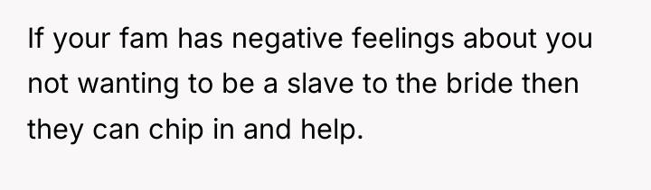 If your fam has negative feelings about you not wanting...