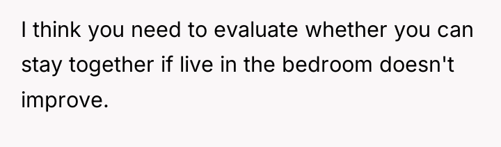 I think you need to evaluate whether you can stay...