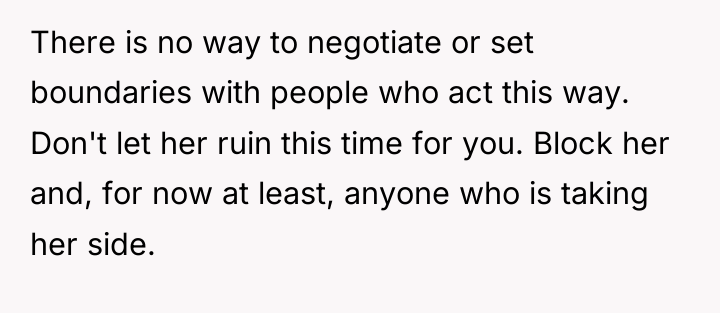 There is no way to negotiate or set boundaries with...