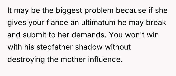 It may be the biggest problem because if she gives...
