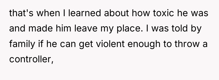 that's when I learned about how toxic he was and...