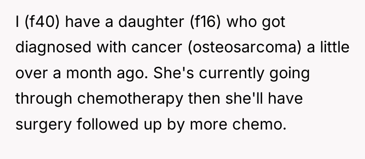 I (f40) have a daughter (f16) who got diagnosed with...
