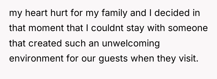 my heart hurt for my family and I decided in...