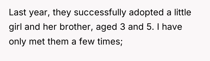 Last year, they successfully adopted a little girl and her...