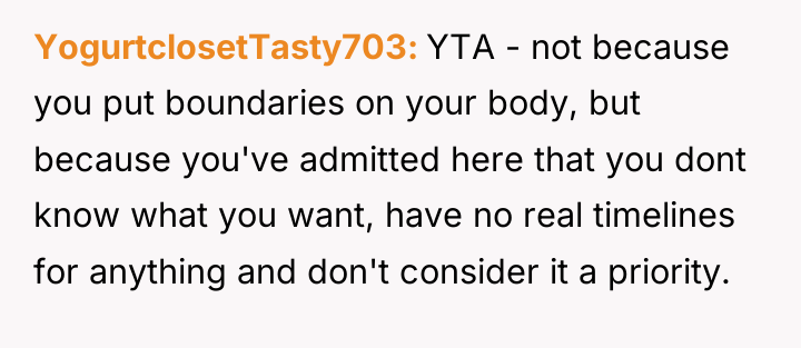 YogurtclosetTasty703 YTA - not because you put boundaries on your...