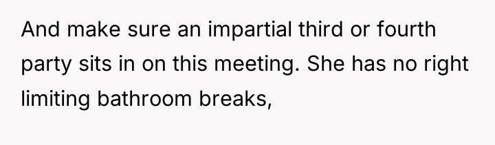 And make sure an impartial third or fourth party sits...