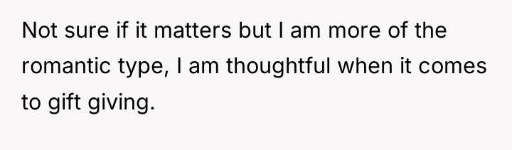 Not sure if it matters but I am more of...