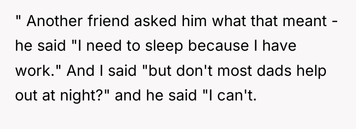 " Another friend asked him what that meant - he...