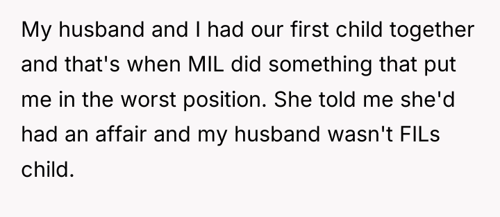 My husband and I had our first child together and...