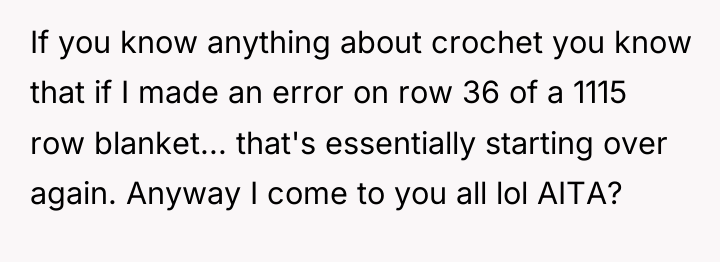 If you know anything about crochet you know that if...