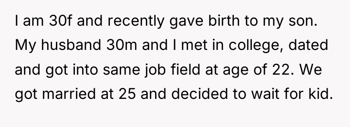 I am 30f and recently gave birth to my son....