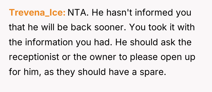 Trevena_Ice NTA. He hasn't informed you that he will be...