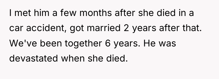 I met him a few months after she died in...