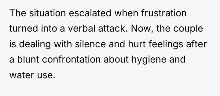 The situation escalated when frustration turned into a verbal attack....