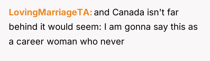 LovingMarriageTA and Canada isn't far behind it would seem: I...
