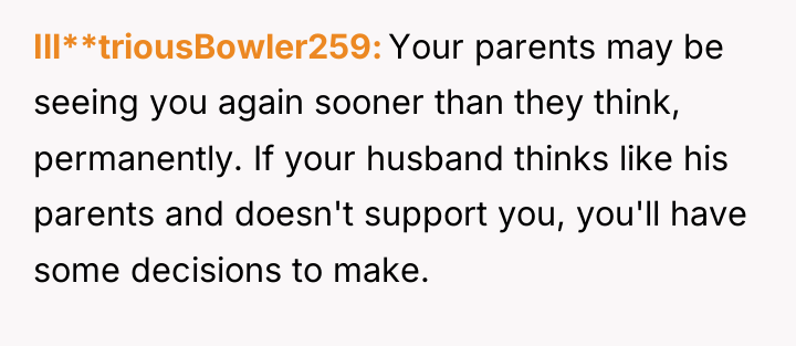 Ill**triousBowler259 Your parents may be seeing you again sooner than...