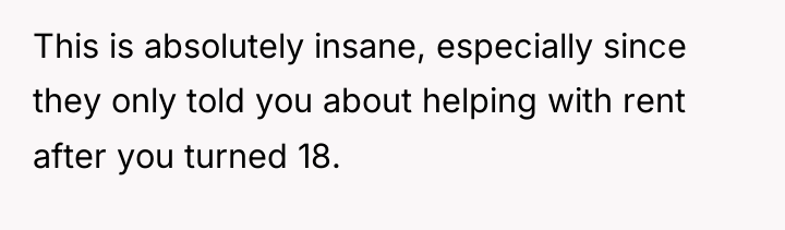 This is absolutely insane, especially since they only told you...