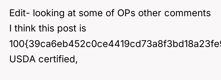 Edit- looking at some of OPs other comments I think...