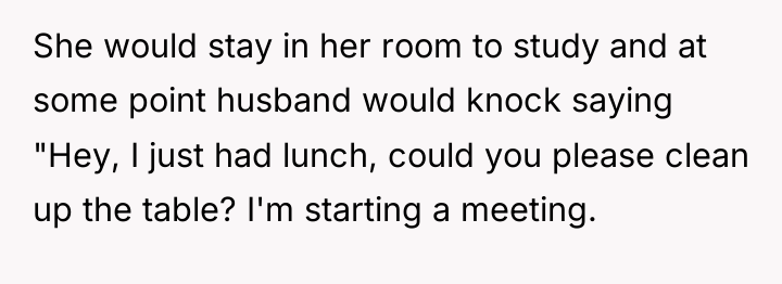 She would stay in her room to study and at...