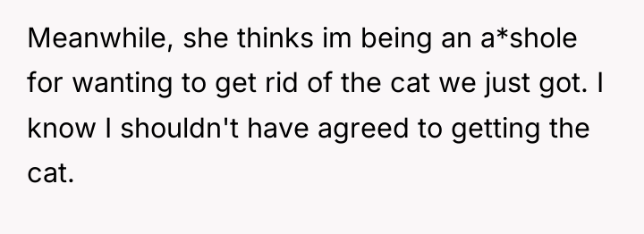 Meanwhile, she thinks im being an a*shole for wanting to...