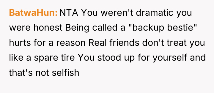 BatwaHun NTA You weren't dramatic you were honest Being called...