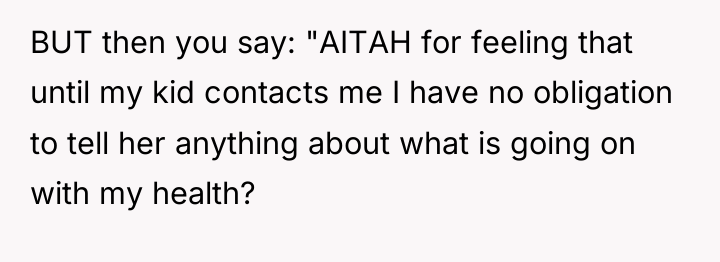 BUT then you say: "AITAH for feeling that until my...