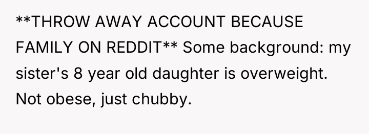 **THROW AWAY ACCOUNT BECAUSE FAMILY ON REDDIT** Some background: my...