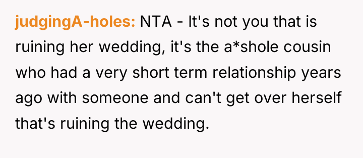 judgingA-holes NTA - It's not you that is ruining her...