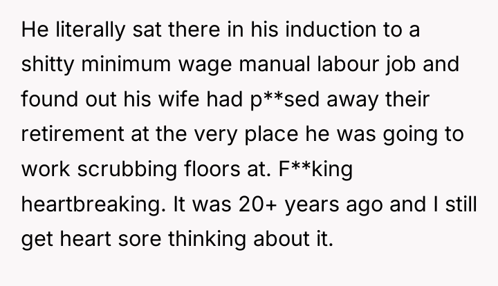 He literally sat there in his induction to a shitty...