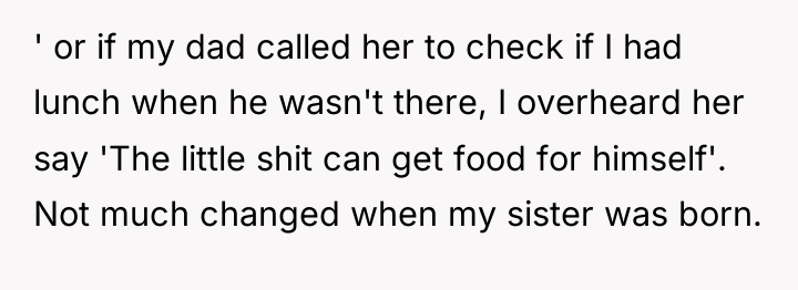 ' or if my dad called her to check if...
